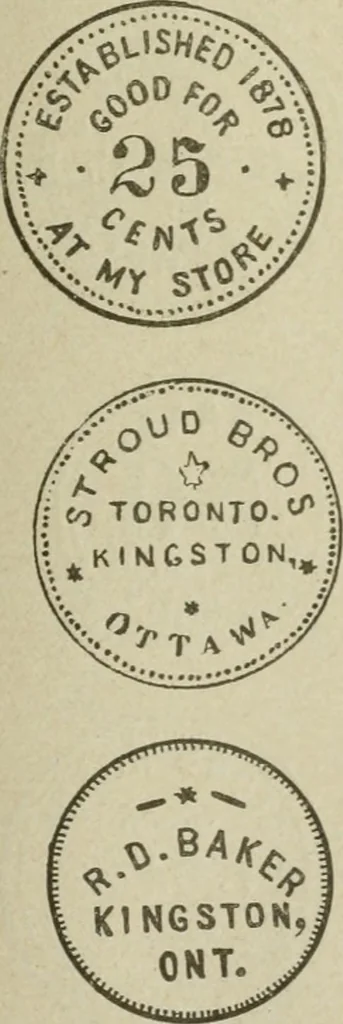 An illustration from Popular illustrated guide to Canadian coins, medals, &. &. = Guide populaire illustré des monnaies et médailles canadiennes, etc., etc. / by P.N. Breton, 1912, leaf 146