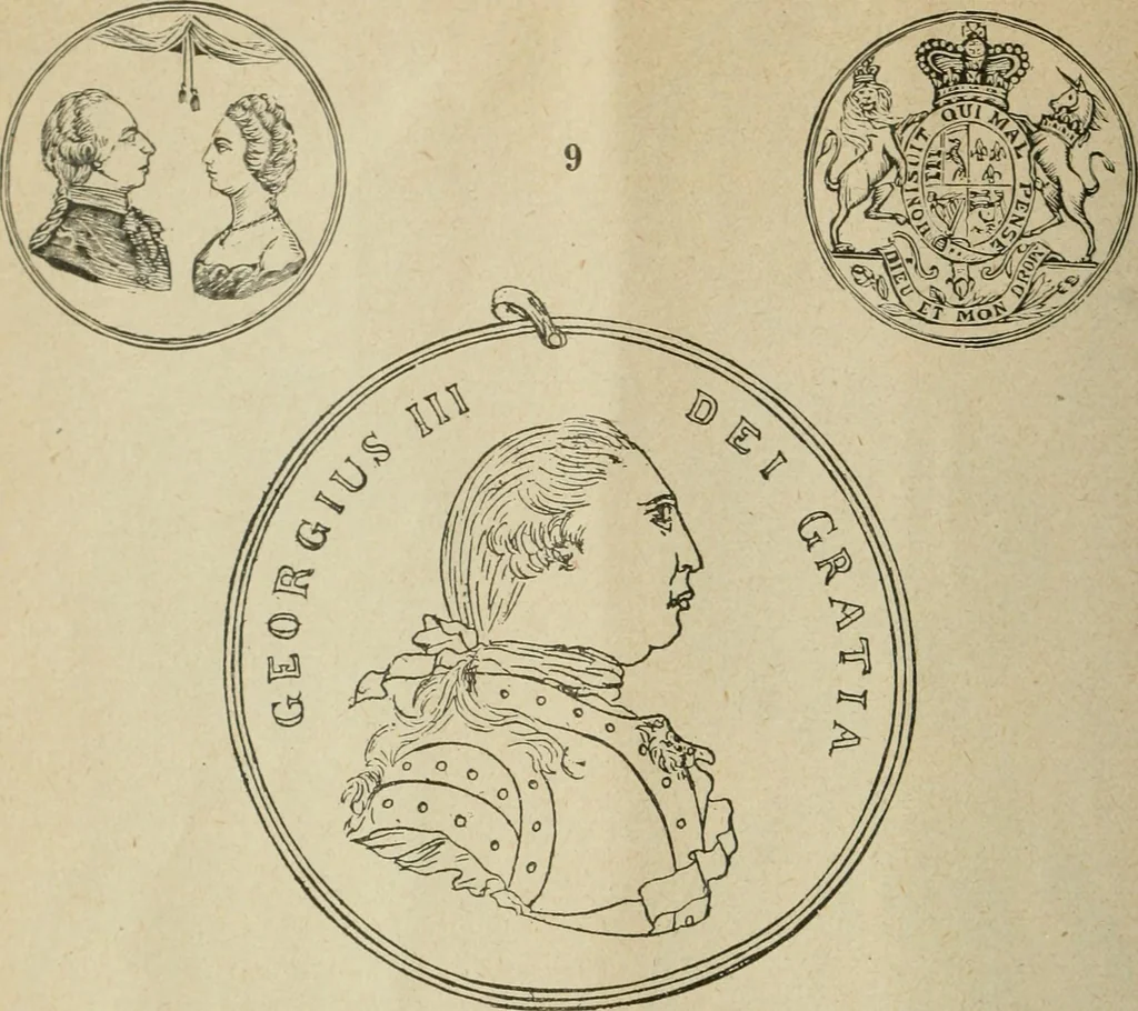 An illustration from Popular illustrated guide to Canadian coins, medals, &. &. = Guide populaire illustré des monnaies et médailles canadiennes, etc., etc. / by P.N. Breton, 1912, leaf 15
