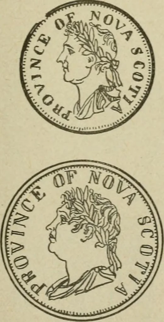 An illustration from Popular illustrated guide to Canadian coins, medals, &. &. = Guide populaire illustré des monnaies et médailles canadiennes, etc., etc. / by P.N. Breton, 1912, leaf 158