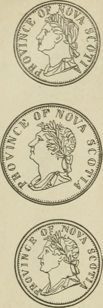 An illustration from Popular illustrated guide to Canadian coins, medals, &. &. = Guide populaire illustré des monnaies et médailles canadiennes, etc., etc. / by P.N. Breton, 1912, leaf 159
