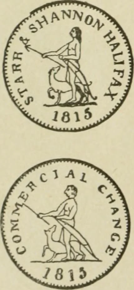 An illustration from Popular illustrated guide to Canadian coins, medals, &. &. = Guide populaire illustré des monnaies et médailles canadiennes, etc., etc. / by P.N. Breton, 1912, leaf 161
