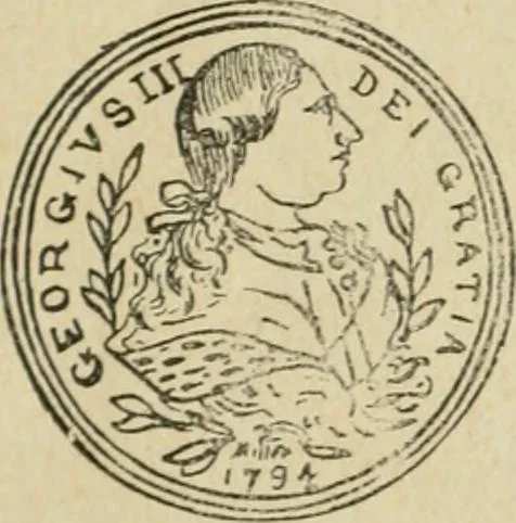 An illustration from Popular illustrated guide to Canadian coins, medals, &. &. = Guide populaire illustré des monnaies et médailles canadiennes, etc., etc. / by P.N. Breton, 1912, leaf 17