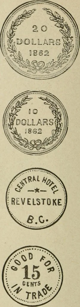 An illustration from Popular illustrated guide to Canadian coins, medals, &. &. = Guide populaire illustré des monnaies et médailles canadiennes, etc., etc. / by P.N. Breton, 1912, leaf 171
