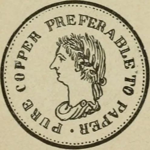 An illustration from Popular illustrated guide to Canadian coins, medals, &. &. = Guide populaire illustré des monnaies et médailles canadiennes, etc., etc. / by P.N. Breton, 1912, leaf 176