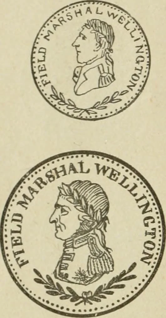 An illustration from Popular illustrated guide to Canadian coins, medals, &. &. = Guide populaire illustré des monnaies et médailles canadiennes, etc., etc. / by P.N. Breton, 1912, leaf 177