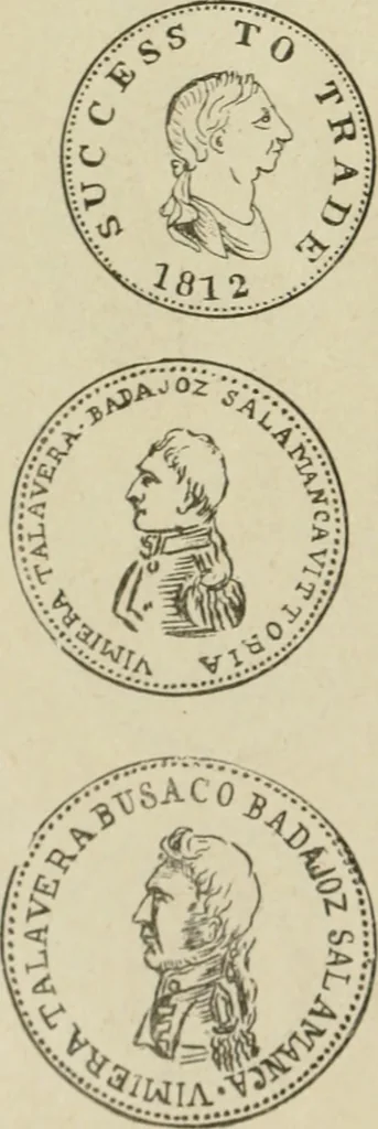 An illustration from Popular illustrated guide to Canadian coins, medals, &. &. = Guide populaire illustré des monnaies et médailles canadiennes, etc., etc. / by P.N. Breton, 1912, leaf 179