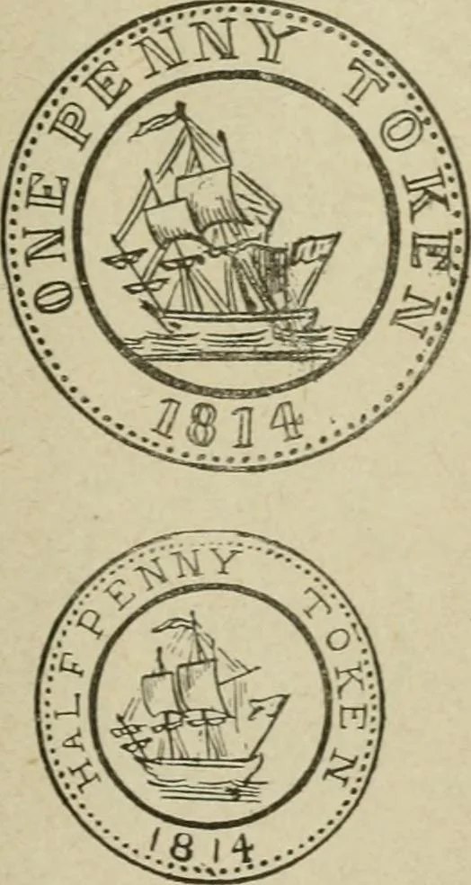 An illustration from Popular illustrated guide to Canadian coins, medals, &. &. = Guide populaire illustré des monnaies et médailles canadiennes, etc., etc. / by P.N. Breton, 1912, leaf 180