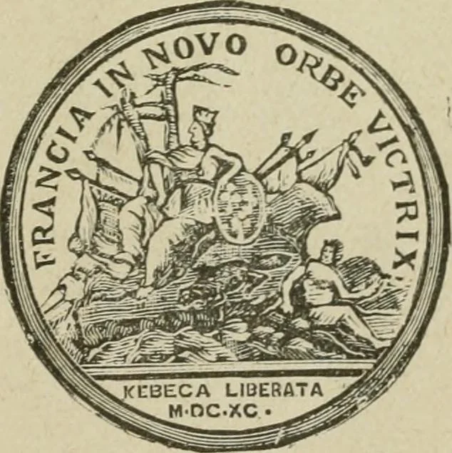 An illustration from Popular illustrated guide to Canadian coins, medals, &. &. = Guide populaire illustré des monnaies et médailles canadiennes, etc., etc. / by P.N. Breton, 1912, leaf 32
