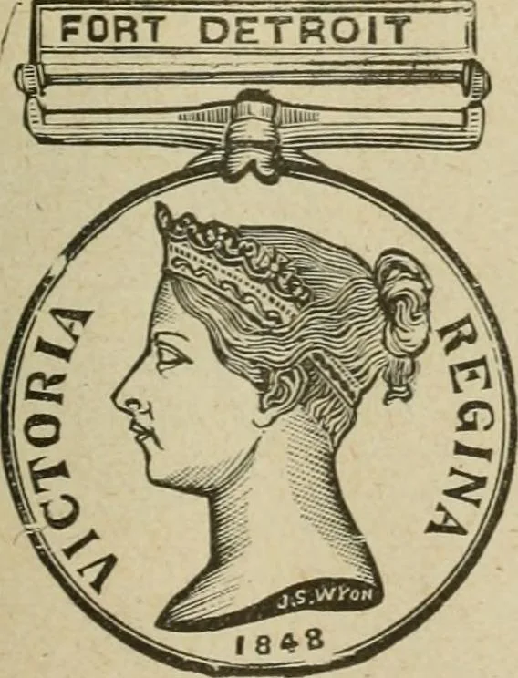 An illustration from Popular illustrated guide to Canadian coins, medals, &. &. = Guide populaire illustré des monnaies et médailles canadiennes, etc., etc. / by P.N. Breton, 1912, leaf 42