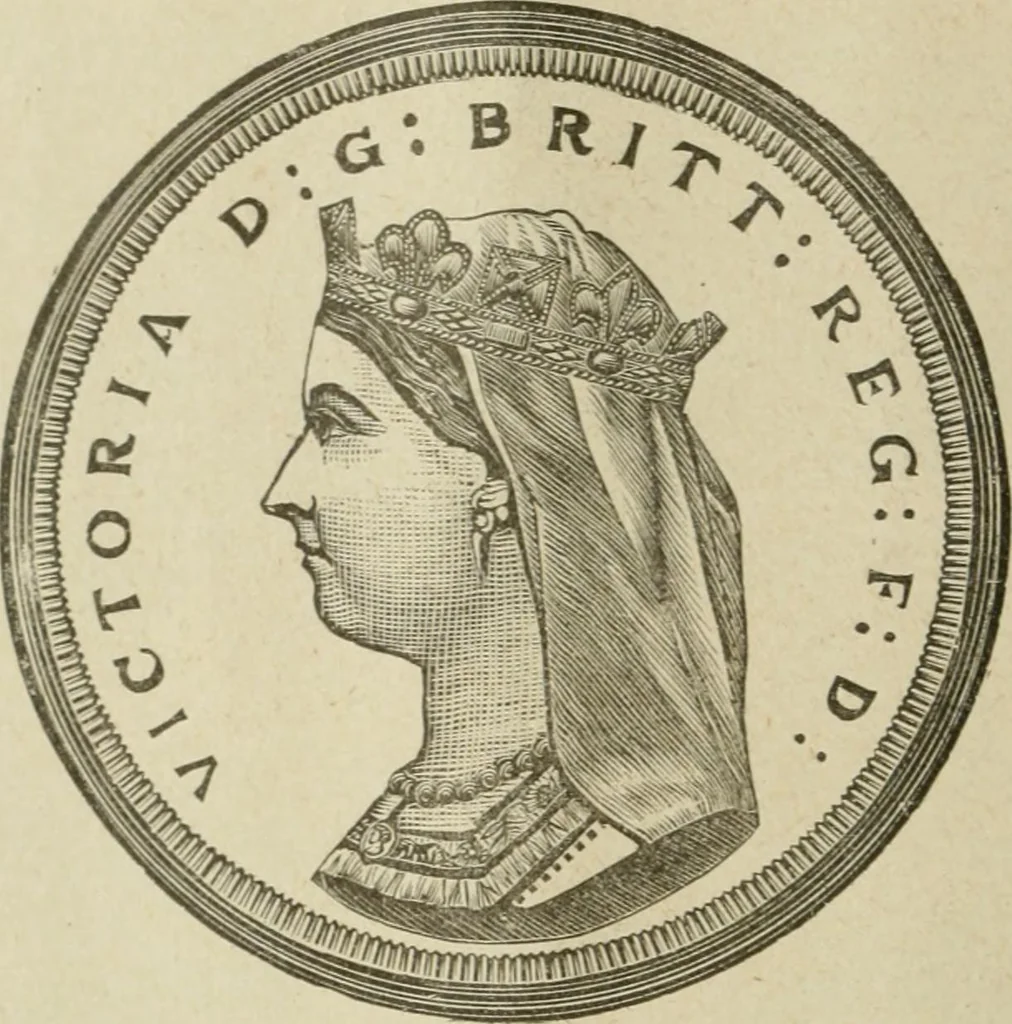 An illustration from Popular illustrated guide to Canadian coins, medals, &. &. = Guide populaire illustré des monnaies et médailles canadiennes, etc., etc. / by P.N. Breton, 1912, leaf 53