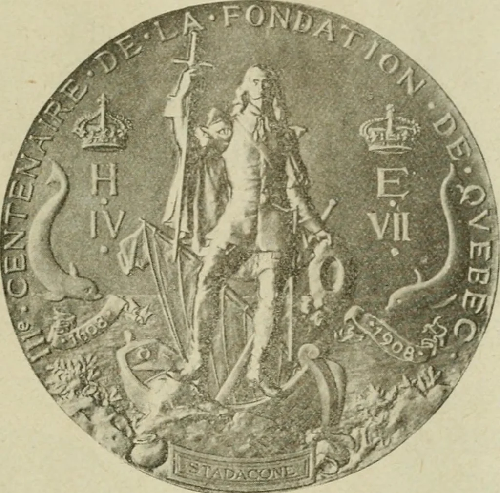 An illustration from Popular illustrated guide to Canadian coins, medals, &. &. = Guide populaire illustré des monnaies et médailles canadiennes, etc., etc. / by P.N. Breton, 1912, leaf 54