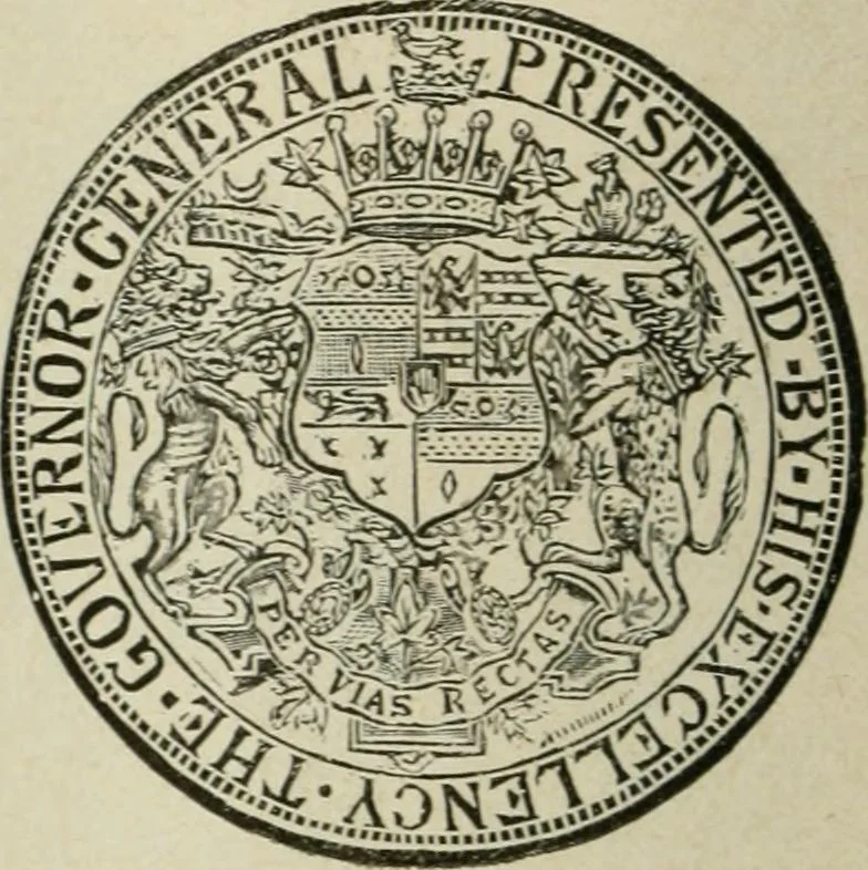An illustration from Popular illustrated guide to Canadian coins, medals, &. &. = Guide populaire illustré des monnaies et médailles canadiennes, etc., etc. / by P.N. Breton, 1912, leaf 55
