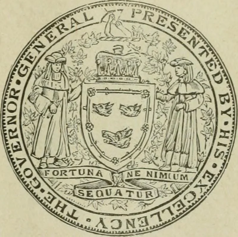 An illustration from Popular illustrated guide to Canadian coins, medals, &. &. = Guide populaire illustré des monnaies et médailles canadiennes, etc., etc. / by P.N. Breton, 1912, leaf 56
