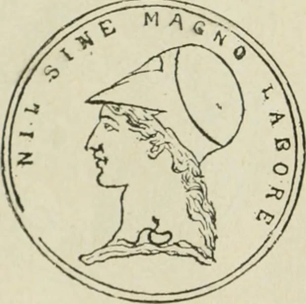 An illustration from Popular illustrated guide to Canadian coins, medals, &. &. = Guide populaire illustré des monnaies et médailles canadiennes, etc., etc. / by P.N. Breton, 1912, leaf 63