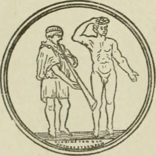 An illustration from Popular illustrated guide to Canadian coins, medals, &. &. = Guide populaire illustré des monnaies et médailles canadiennes, etc., etc. / by P.N. Breton, 1912, leaf 65