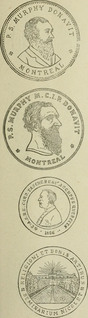An illustration from Popular illustrated guide to Canadian coins, medals, &. &. = Guide populaire illustré des monnaies et médailles canadiennes, etc., etc. / by P.N. Breton, 1912, leaf 66