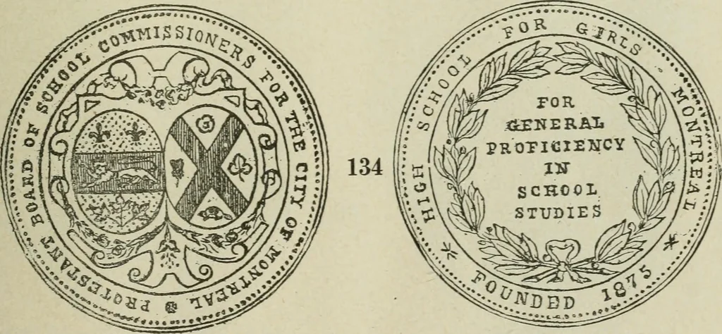 An illustration from Popular illustrated guide to Canadian coins, medals, &. &. = Guide populaire illustré des monnaies et médailles canadiennes, etc., etc. / by P.N. Breton, 1912, leaf 68
