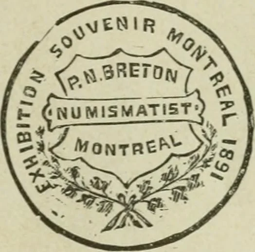 An illustration from Popular illustrated guide to Canadian coins, medals, &. &. = Guide populaire illustré des monnaies et médailles canadiennes, etc., etc. / by P.N. Breton, 1912, leaf 80
