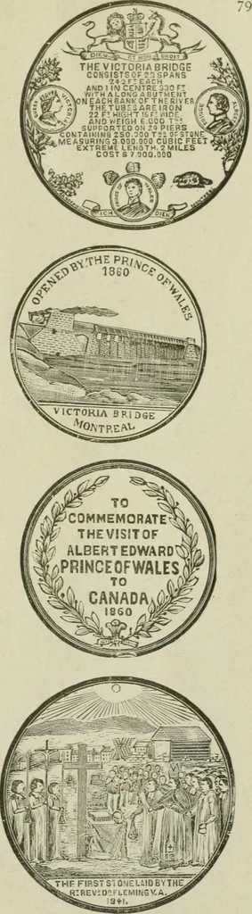 An illustration from Popular illustrated guide to Canadian coins, medals, &. &. = Guide populaire illustré des monnaies et médailles canadiennes, etc., etc. / by P.N. Breton, 1912, leaf 84