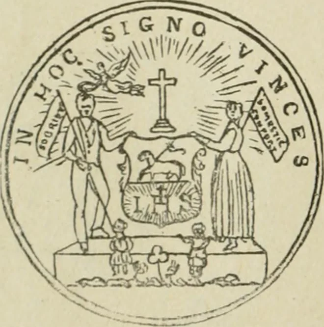 An illustration from Popular illustrated guide to Canadian coins, medals, &. &. = Guide populaire illustré des monnaies et médailles canadiennes, etc., etc. / by P.N. Breton, 1912, leaf 89