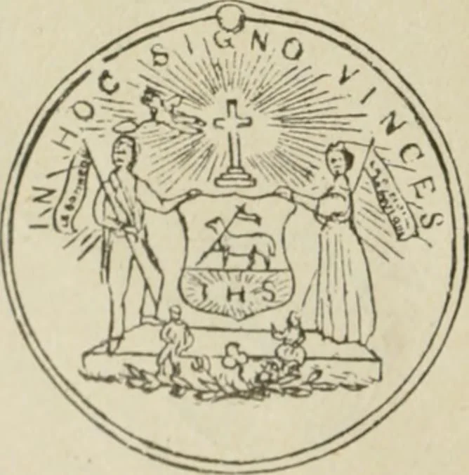 An illustration from Popular illustrated guide to Canadian coins, medals, &. &. = Guide populaire illustré des monnaies et médailles canadiennes, etc., etc. / by P.N. Breton, 1912, leaf 89
