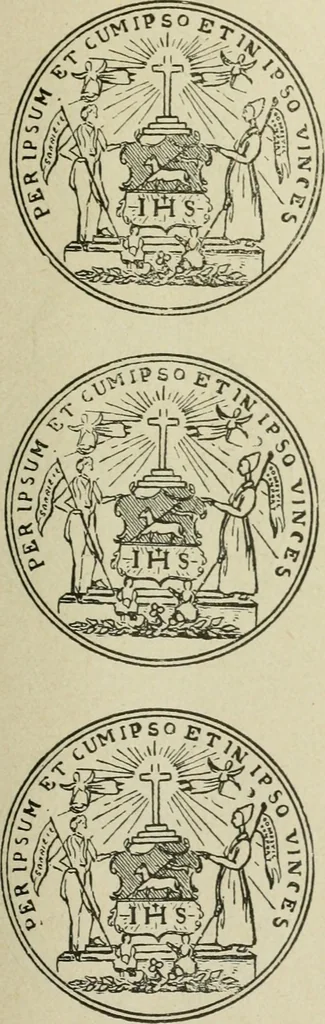 An illustration from Popular illustrated guide to Canadian coins, medals, &. &. = Guide populaire illustré des monnaies et médailles canadiennes, etc., etc. / by P.N. Breton, 1912, leaf 90