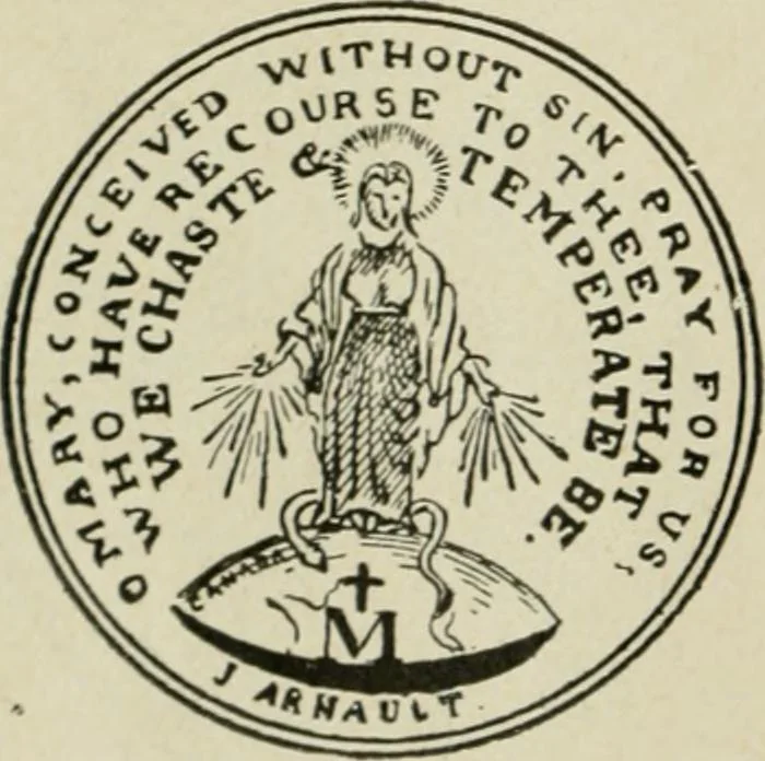 An illustration from Popular illustrated guide to Canadian coins, medals, &. &. = Guide populaire illustré des monnaies et médailles canadiennes, etc., etc. / by P.N. Breton, 1912, leaf 91