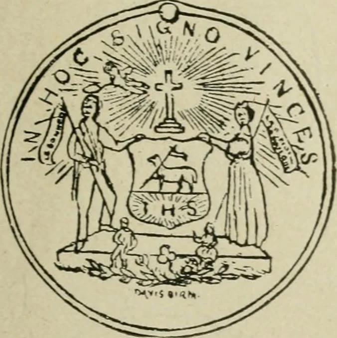 An illustration from Popular illustrated guide to Canadian coins, medals, &. &. = Guide populaire illustré des monnaies et médailles canadiennes, etc., etc. / by P.N. Breton, 1912, leaf 92