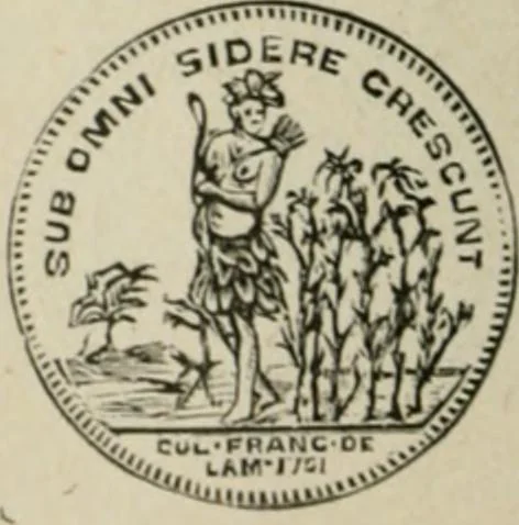 An illustration from Popular illustrated guide to Canadian coins, medals, &. &. = Guide populaire illustré des monnaies et médailles canadiennes, etc., etc. / by P.N. Breton, 1912, leaf 95