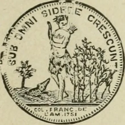 An illustration from Popular illustrated guide to Canadian coins, medals, &. &. = Guide populaire illustré des monnaies et médailles canadiennes, etc., etc. / by P.N. Breton, 1912, leaf 96