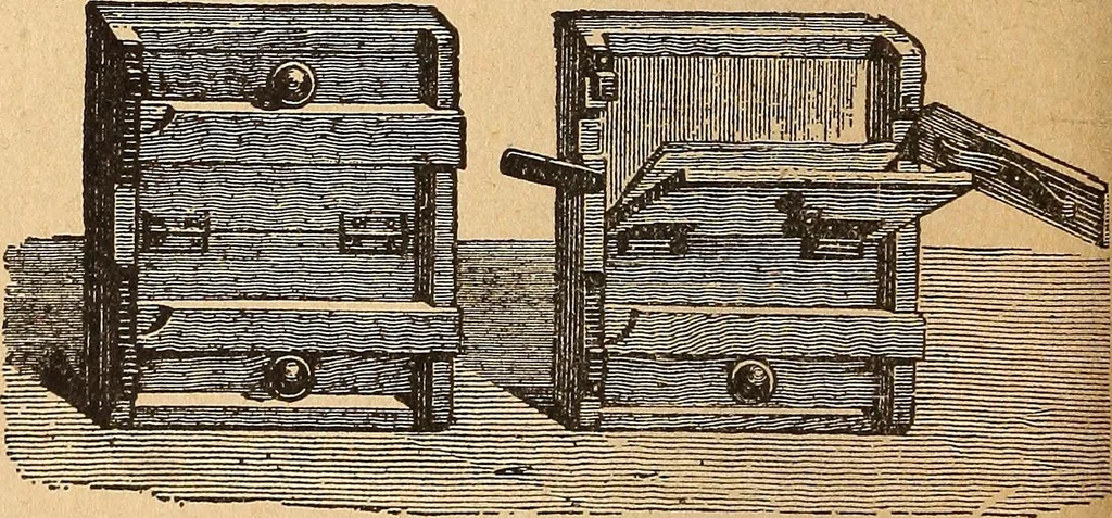 An illustration from Popular pastimes for amusement and instruction : being a standard work on games, plays, magic, and natural phenomena suitable for all occasions : containing parlor games, charming tableaux, tricks of magic, charades and conundrums, curious puzzles, phrenology and mind reading, palmistry or how to read the hand, humorous and pathetic recitations, dialogues, etc., etc. : including the delightful art of entertaining, the whole forming a charming treasury of pastimes for the home, public schools and academies, lodges, social gatherings, Sunday schools, etc., etc., 1901, leaf 207