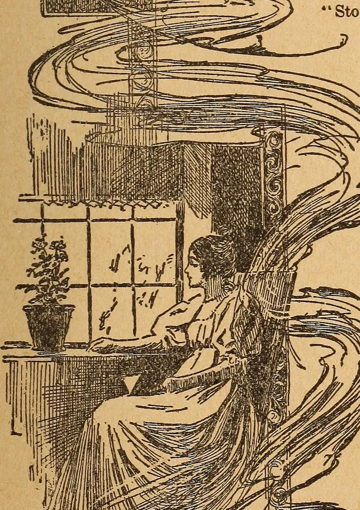 An illustration from Popular pastimes for amusement and instruction : being a standard work on games, plays, magic, and natural phenomena suitable for all occasions : containing parlor games, charming tableaux, tricks of magic, charades and conundrums, curious puzzles, phrenology and mind reading, palmistry or how to read the hand, humorous and pathetic recitations, dialogues, etc., etc. : including the delightful art of entertaining, the whole forming a charming treasury of pastimes for the home, public schools and academies, lodges, social gatherings, Sunday schools, etc., etc., 1901, leaf 278