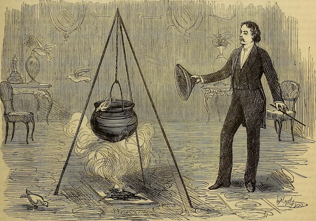 An illustration from The Popular recreator. A key to in-door and out-door amusements .., 1873, leaf 374