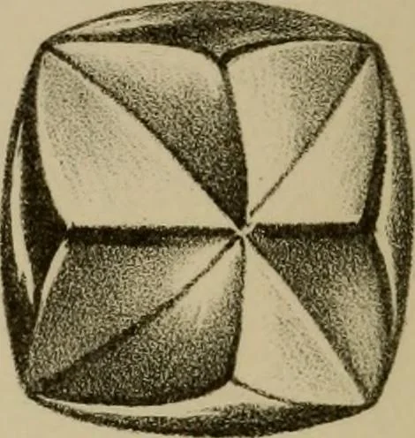An illustration from A popular treatise on gems, in reference to their scientific value; a guide for the teacher of natural sciences, the jeweller, and amateur: together with a description of the elements of mineralogy, and all ornamental and architectural materials .., 1859, leaf 453