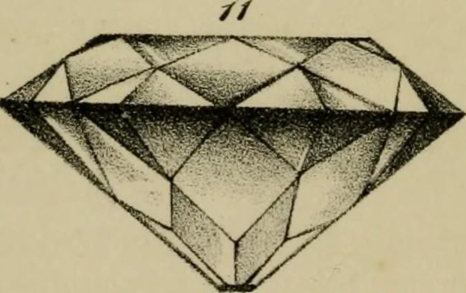 An illustration from A popular treatise on gems, in reference to their scientific value; a guide for the teacher of natural sciences, the jeweller, and amateur: together with a description of the elements of mineralogy, and all ornamental and architectural materials .., 1859, leaf 465