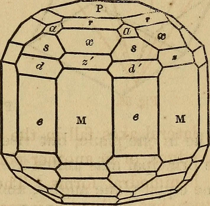 An illustration from A popular treatise on gems, in reference to their scientific value; a guide for the teacher of natural sciences, the jeweller, and amateur: together with a description of the elements of mineralogy, and all ornamental and architectural materials .., 1859, leaf 48