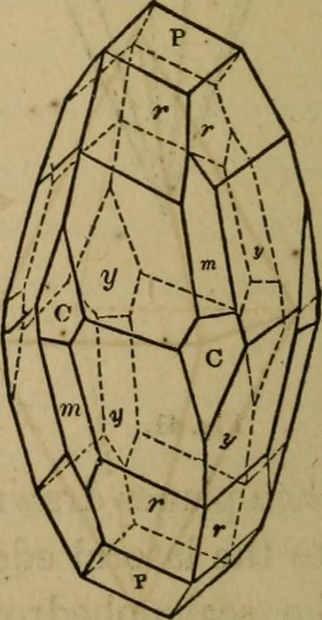 An illustration from A popular treatise on gems, in reference to their scientific value; a guide for the teacher of natural sciences, the jeweller, and amateur: together with a description of the elements of mineralogy, and all ornamental and architectural materials .., 1859, leaf 51