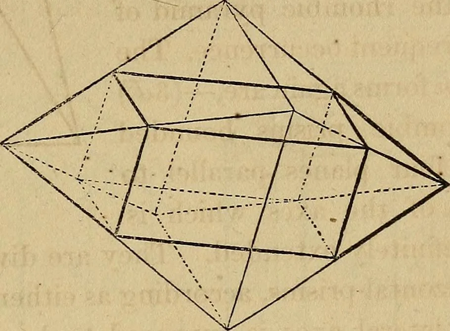 An illustration from A popular treatise on gems, in reference to their scientific value; a guide for the teacher of natural sciences, the jeweller, and amateur: together with a description of the elements of mineralogy, and all ornamental and architectural materials .., 1859, leaf 54