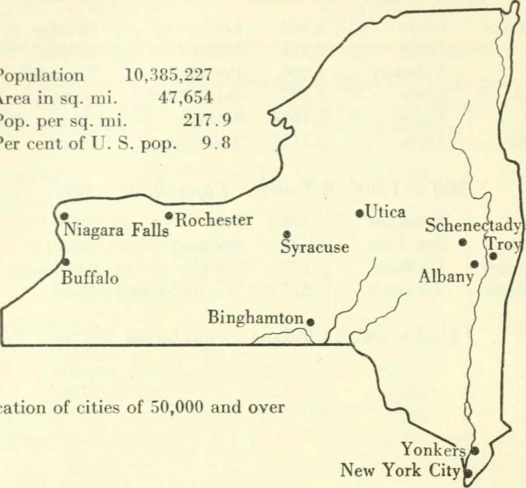 An illustration from Population and its distribution, 1921, leaf 195