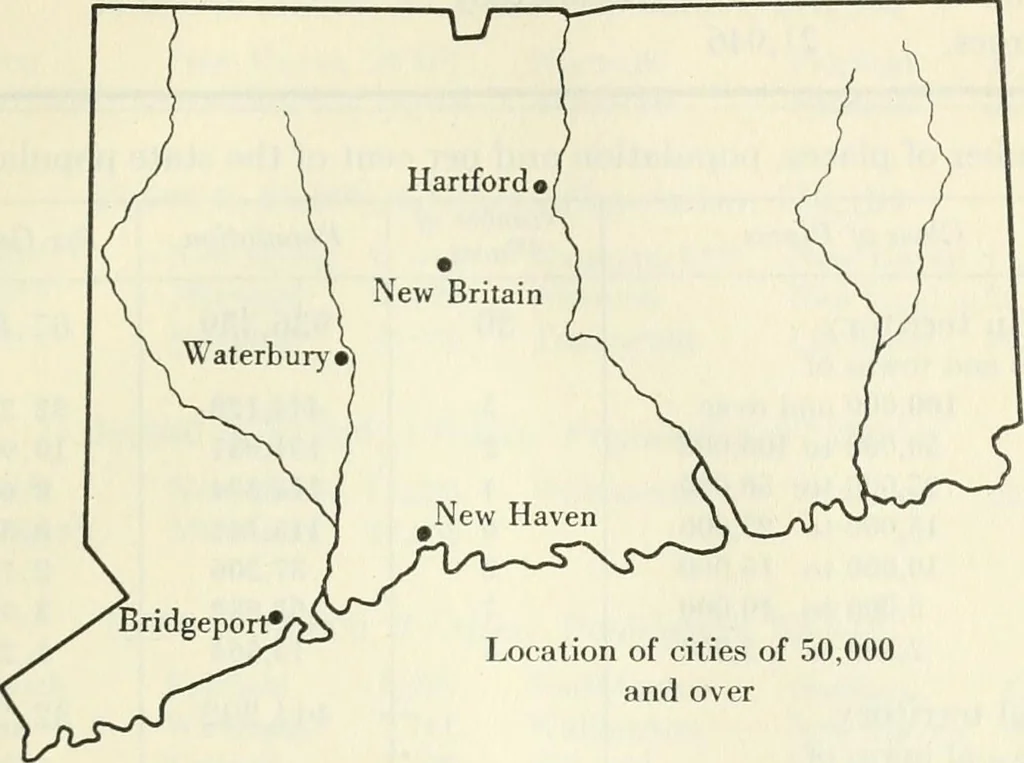 An illustration from Population and its distribution, 1921, leaf 60