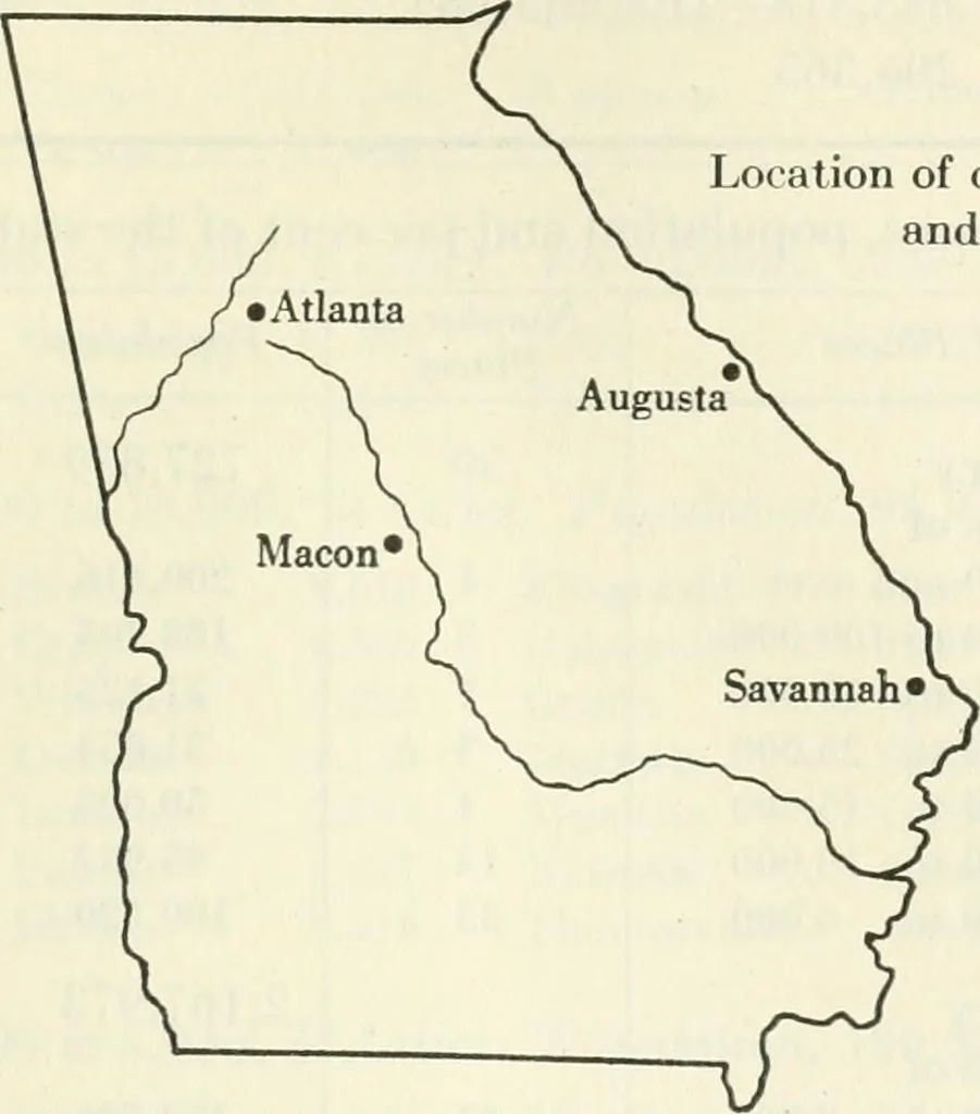 An illustration from Population and its distribution, 1921, leaf 74