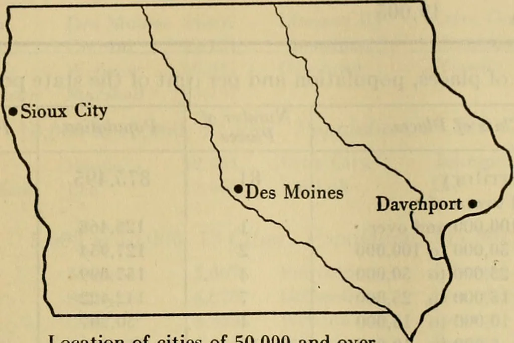 An illustration from Population and its distribution, comp. from the figures of 1920 United States census, including distribution of retail and wholesale dealers, 1921, leaf 104