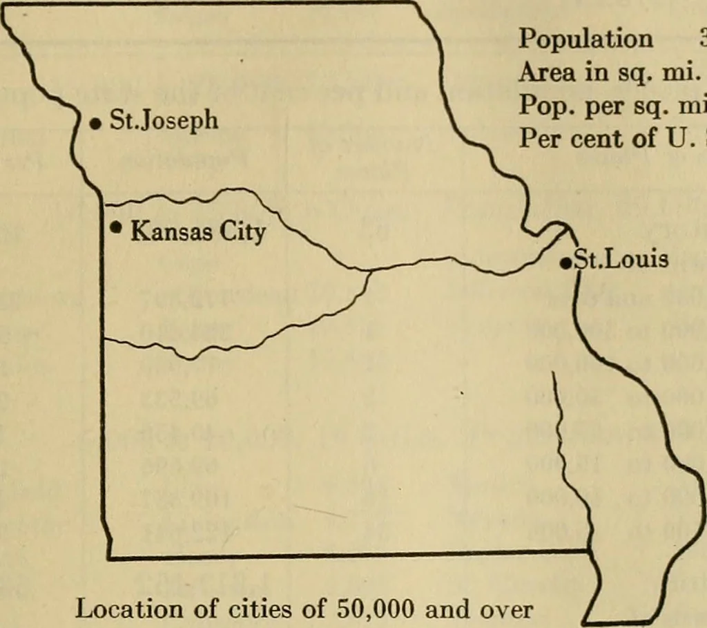 An illustration from Population and its distribution, comp. from the figures of 1920 United States census, including distribution of retail and wholesale dealers, 1921, leaf 164