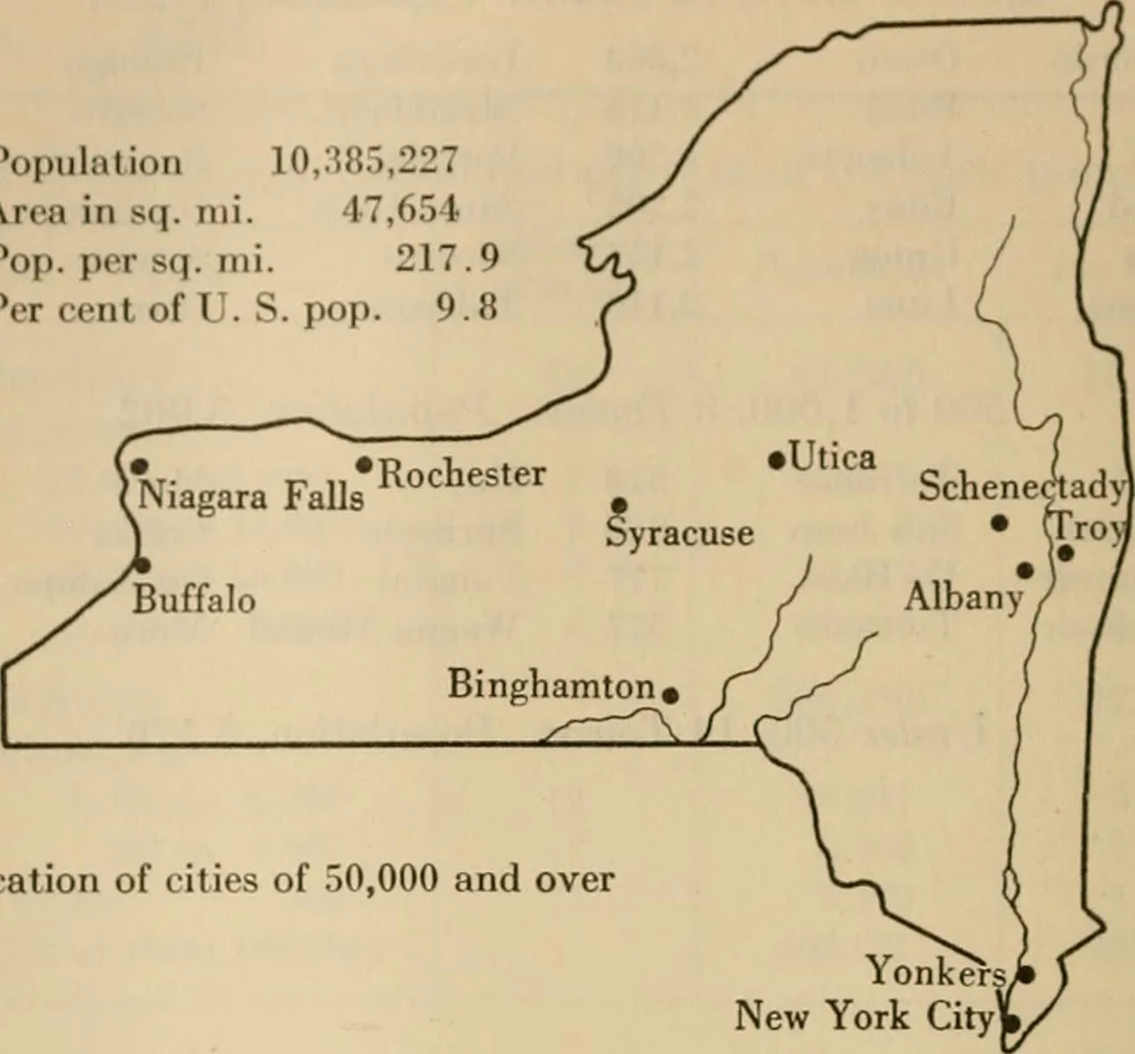 An illustration from Population and its distribution, comp. from the figures of 1920 United States census, including distribution of retail and wholesale dealers, 1921, leaf 197