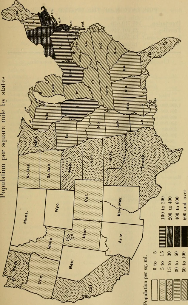 An illustration from Population and its distribution, comp. from the figures of 1920 United States census, including distribution of retail and wholesale dealers, 1921, leaf 20