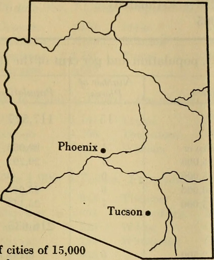 An illustration from Population and its distribution, comp. from the figures of 1920 United States census, including distribution of retail and wholesale dealers, 1921, leaf 44