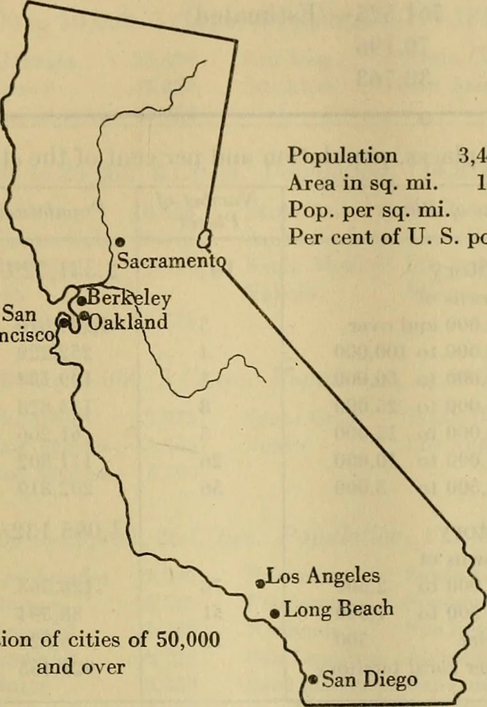 An illustration from Population and its distribution, comp. from the figures of 1920 United States census, including distribution of retail and wholesale dealers, 1921, leaf 52