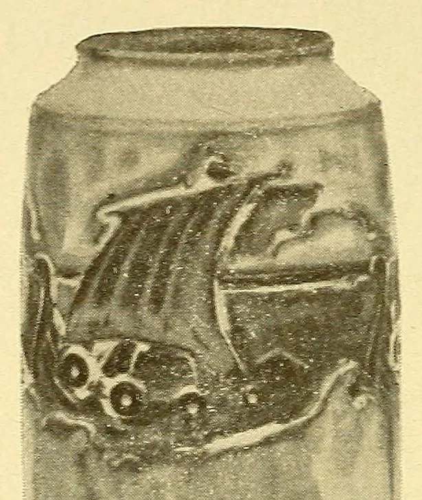 An illustration from Porcelains from the Robineau Pottery, 1906, leaf 20