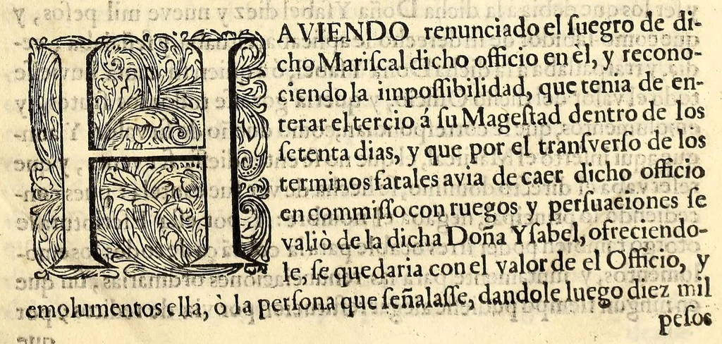 An illustration from Por doña Ysabel Picaso de Ynojosa, viuda del capitan Juan Vasquez de Medina, y el licenciado D. Uentura de Medina Picasso su hijo. : En el pleyto, que contra la susodicha movió el Capitan D. Theovaldo de Gorraez Vaumont, y Navarra, por si, y en nombre de el Mariscal de Castilla don Carlos Antonio de Luna, y Arellano, en cuya vida corre el officio de Guarda-mayor de la Real Casa de la Moneda de este reyno. Sobre, que se debe estar al contrato, y declaracion hecha por dicho mariscal de pertenecer todo el valor, y emolumentos de dicho officio, â dicho licenciado, y que se debe poner perpetuo silencio à las pretenciones de dicho mariscal, 1690, leaf 7