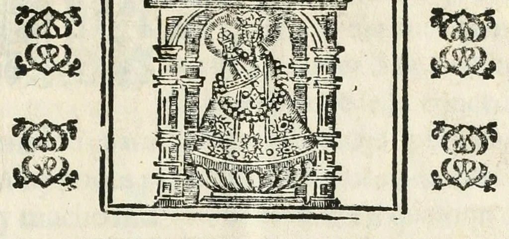 An illustration from Por el Dean y Cabildo de la Santa Iglesia de Oviedo, con el conde de Canalejas, don Pedro Menendez de Porres y Avilès ... : sobre pretender la Santa Iglesia, que por la contaduria de relaciones se la dè certification del cabimiento que han tenido, y en adelante tuvieren los cinco Juros, que la Iglesia tiene en Alcavalas del dicho Principado desde enero del año de 695 .., 1626, leaf 5